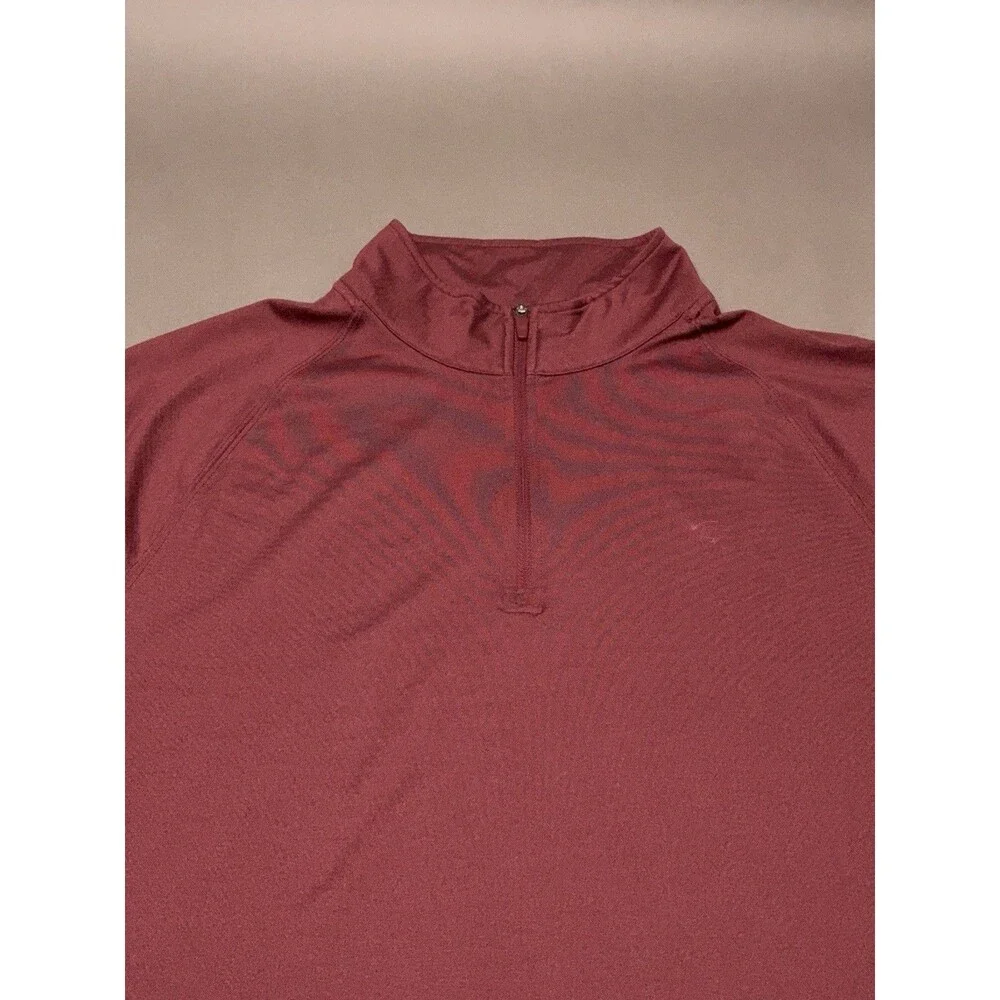 Southern Tide 1/4 Zip Performance Pullover Mens XL Lite Burgundy Stretch